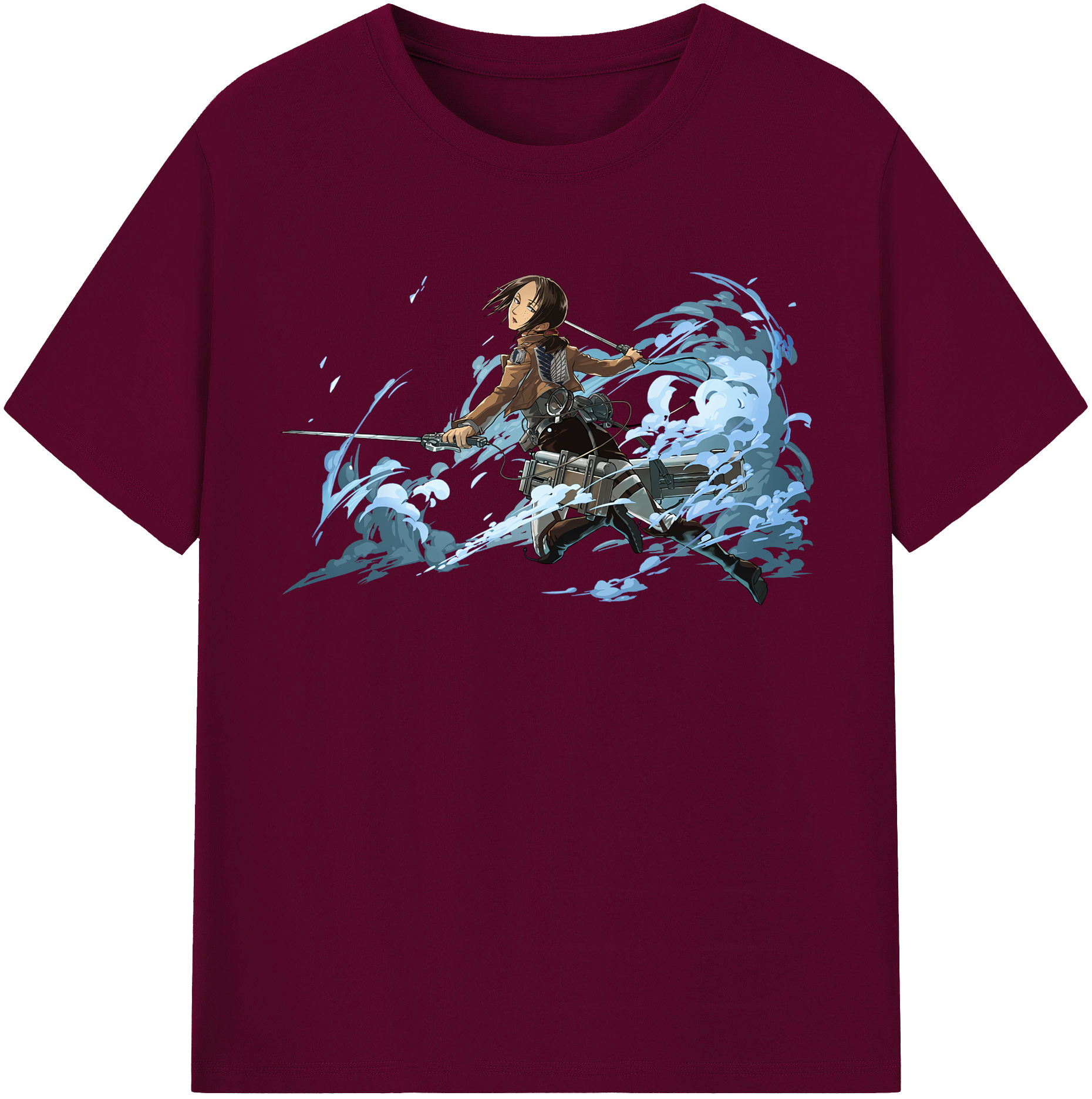 （画像用） 進撃の巨人 Attack on Titan レディースカジュアルプリントTシャツ（綿100％）